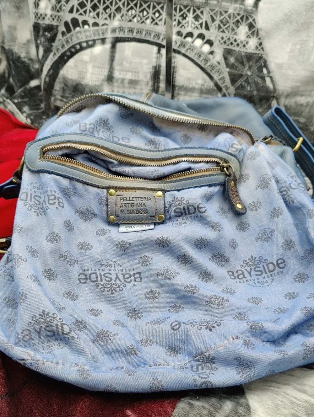 Lusher Ginevra Bayside 84 Distressed Leather Hobo